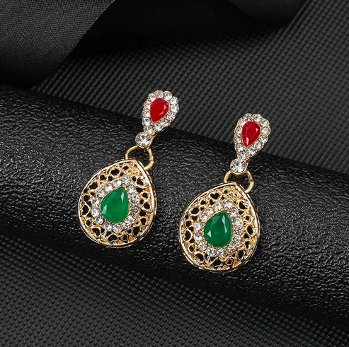 Jn67 4pcs Multy Color Gemstone Jewelry Set