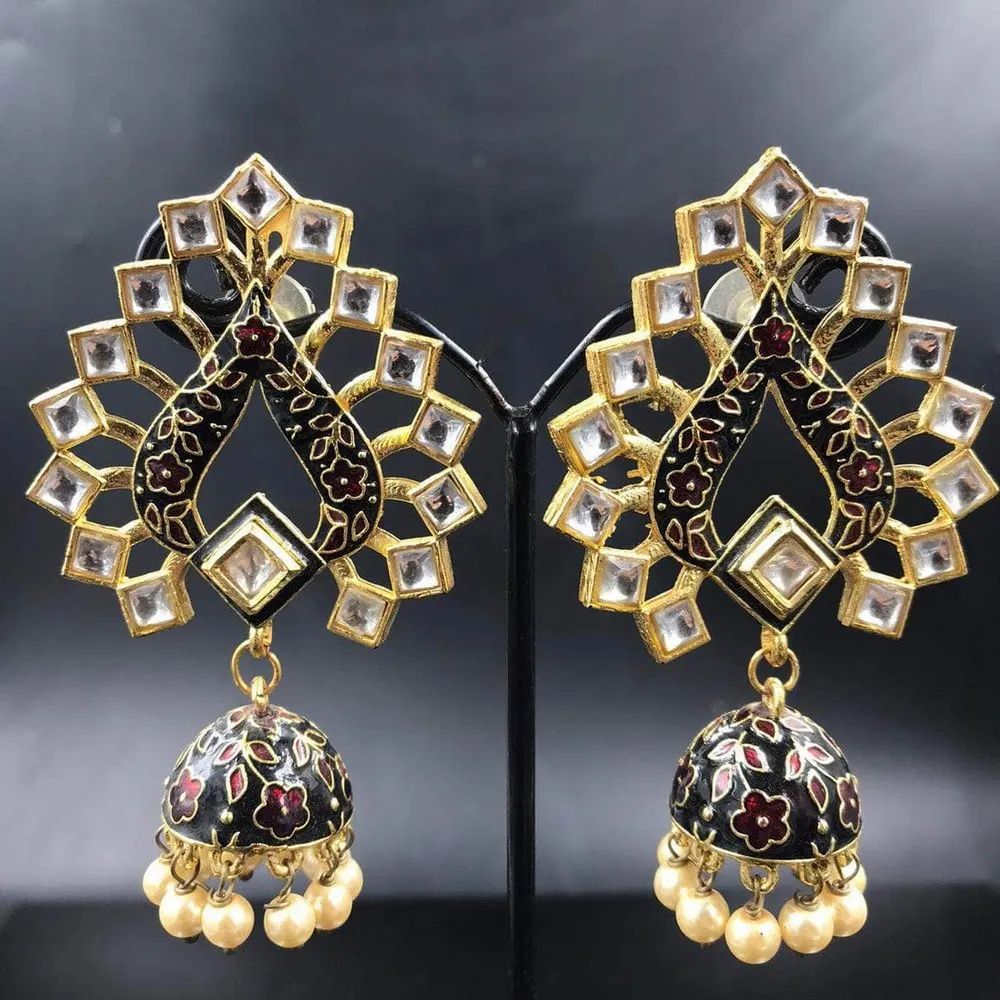 Traditional Pearl Jhumkas – Regal Elegance